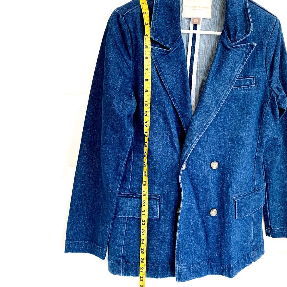 NWT anthropologie pilcro layne denim blazer S - Picture 5 of 7
